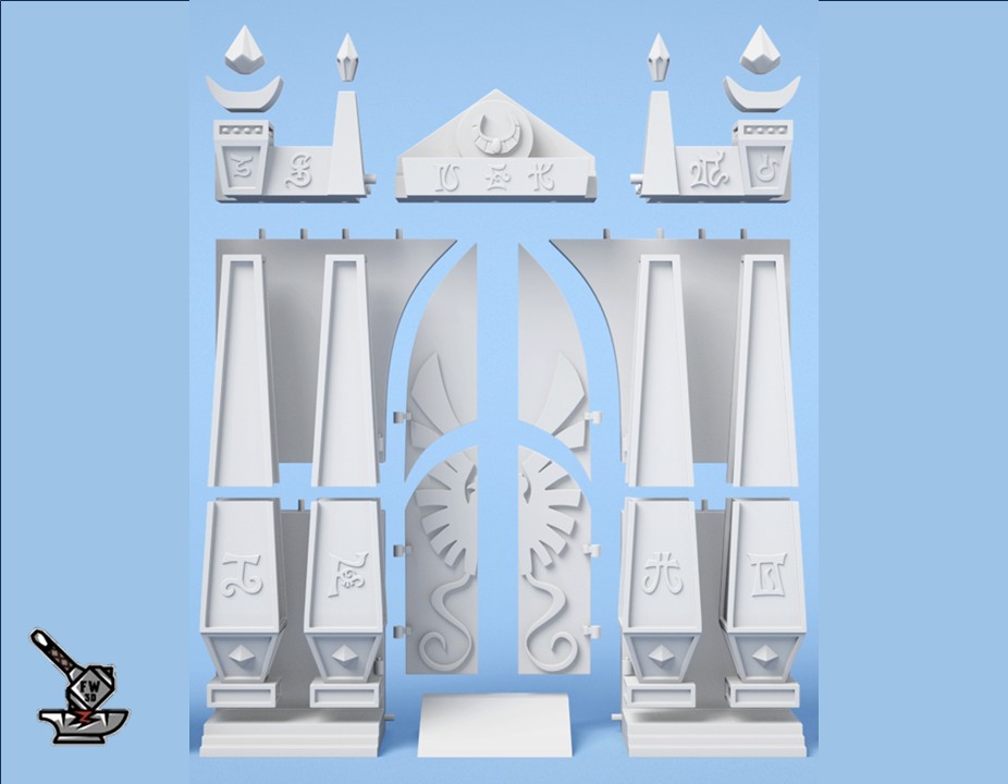 vue éclatée porte seule ss tours