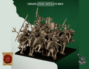 10 Chevaucheurs de cerfs elfes sauvages