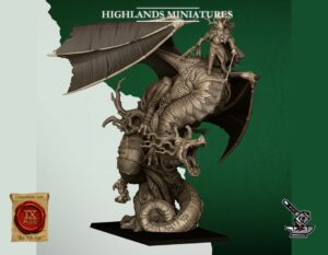 Prince Elfe sauvage sur dragon des forêts