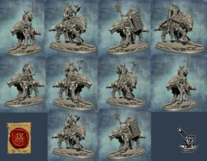 10 Chevaliers Eternal Vanguard sur loups