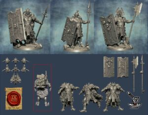 3 Gardes Eternal Vanguard avec backpacks