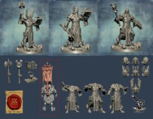 3 Prêtres Eternal Vanguard avec bannières