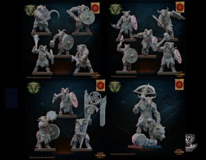 Héro Aitzgor et 13 Guerriers Wildhorn herd Homme-bêtes avec EMC