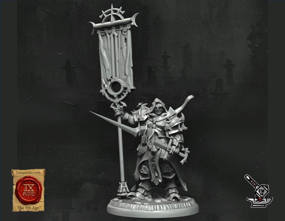 Seigneur de la Forsaken Legion avec grande bannière