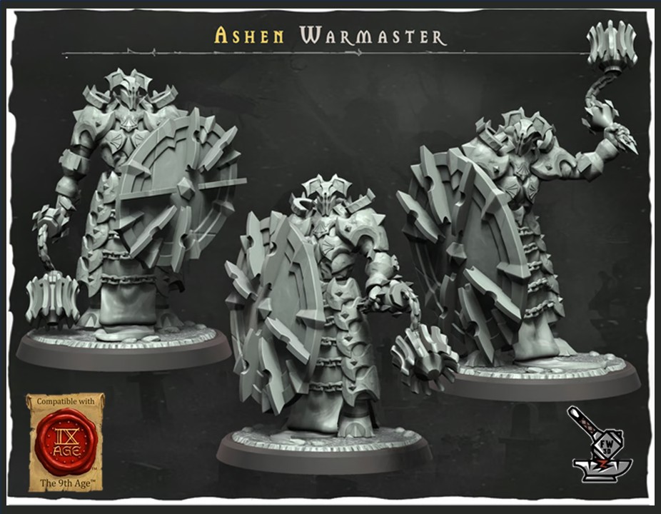 3 Ashen Warmasters de la Forsaken Legion