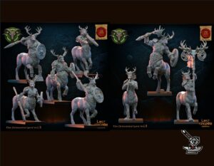10 Centaures des Wildhorn Herd Homme-bête avec EMC