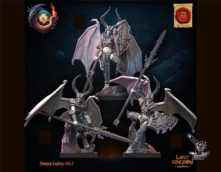 3 Furies volantes des dieux sombres