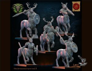 5 Centaures des Wildhorn Herd Homme-bête