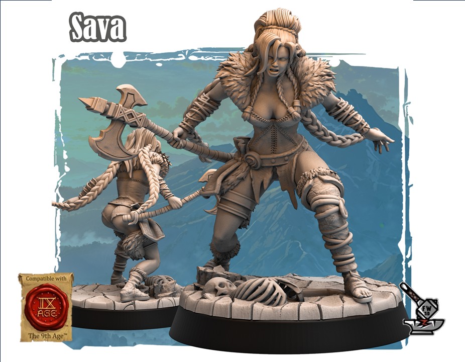 Sava, guerrière Barbare