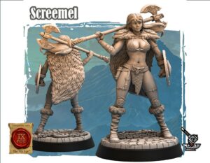 Screemel, guerrière Barbare