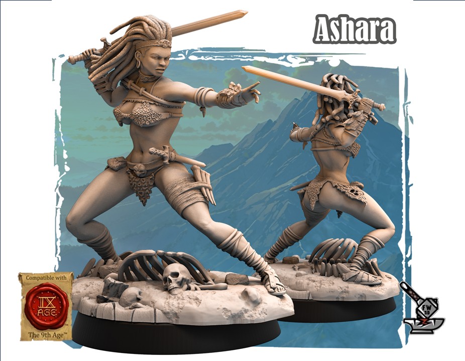 Ashara, guerrière Barbare