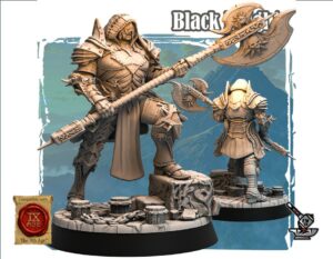 Black Knight avec hallebarde