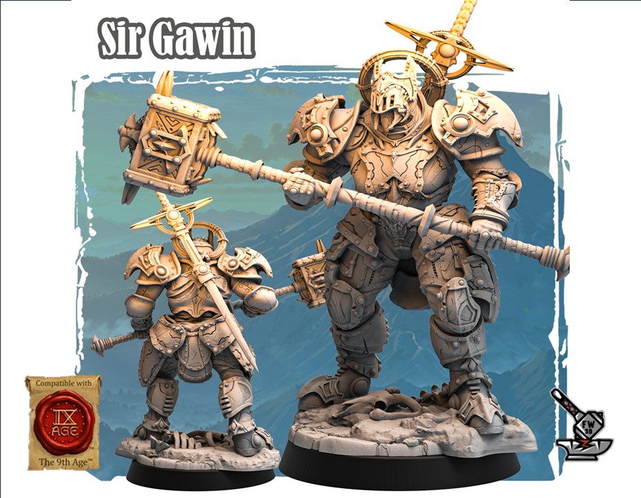Sir Gawin, paladin humain