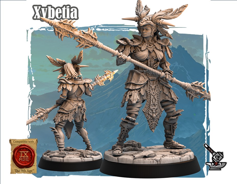Xybetia avec socle décoré