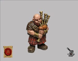 Joueur de cornemuse Nain de Dwarfheim