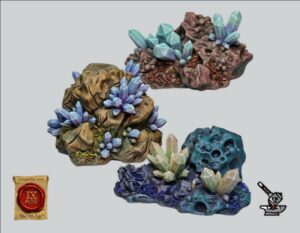 Set de 3 blocs de cristaux de Dwarfheim