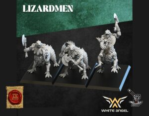 3 Centaures Lézards avec deux armes