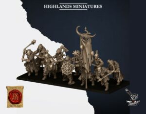 10 Pillards Nordiques avec armes à deux mains (fléaux)