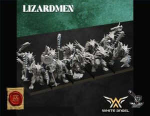 10 Guerriers Saurus Lézard avec épées et boucliers