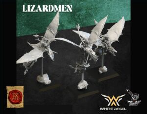 3 Chevaucheurs de Ptéradons Lézards