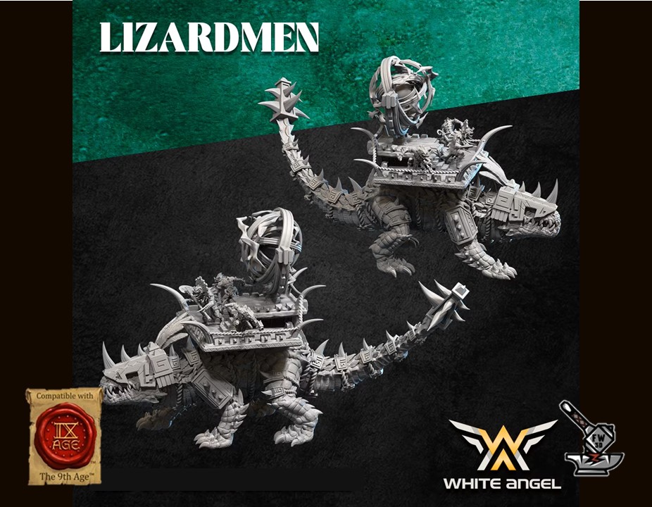 Dieu Saurus Lézard avec machine des dieux – Image 3