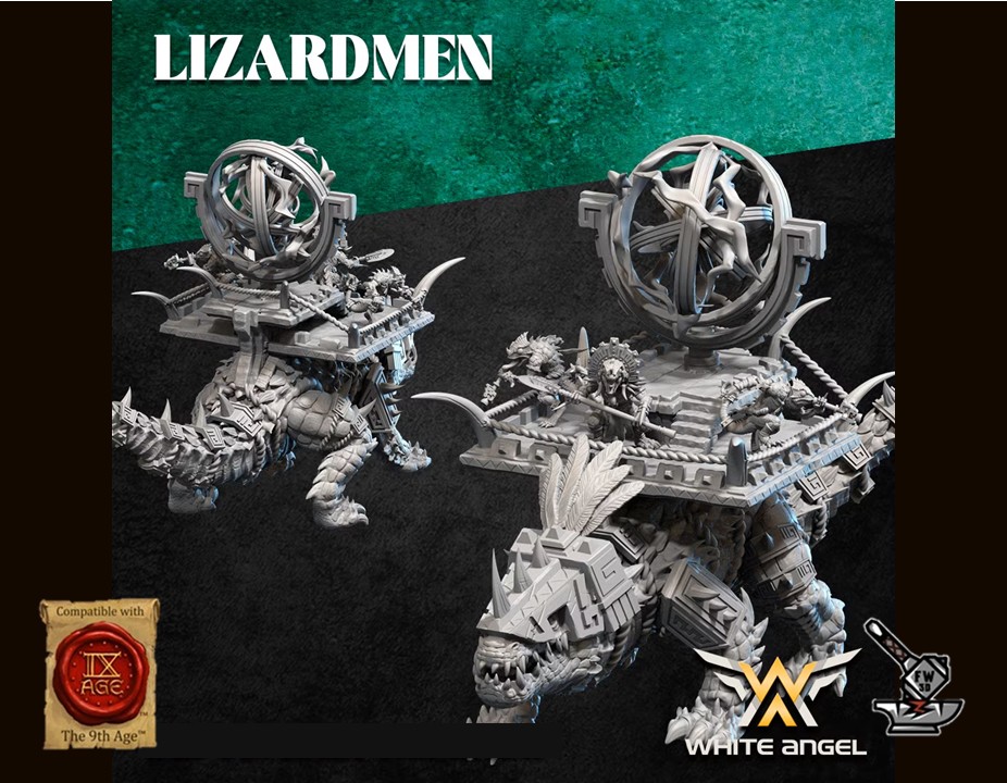 Dieu Saurus Lézard avec machine des dieux – Image 2